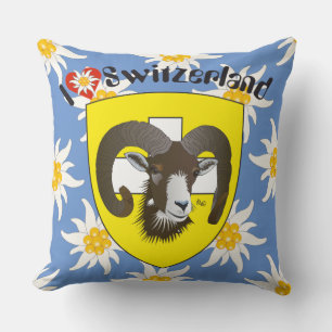 Create-live - Switzerland - Suisse - to Svizzera Throw Pillow