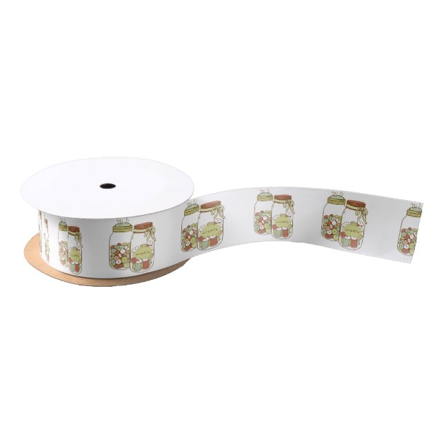 Create mason jar satin ribbon (Spool)