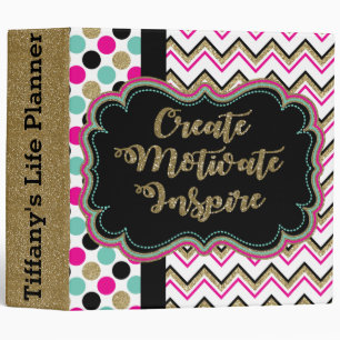 Create Motivate Inspire Personalized Life Planner Binder