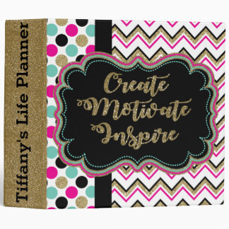 Create Motivate Inspire Personalized Life Planner Binder
