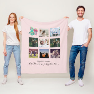 Create Own BFF Photo Collage gifts - Jellyfish Oct Fleece Blanket