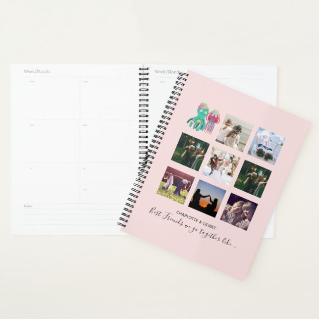 Create Own BFF Photo Collage gifts - Jellyfish Oct Planner (Display)
