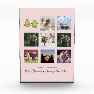 Create Own BFF Photo Collage gifts - Vegan Avocado Block