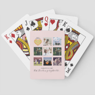 Create Own BFF Photo Collage Pizza Gift Playing Cards