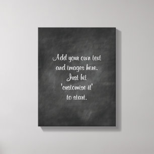Create own chalkboard wall art menu sign proverb
