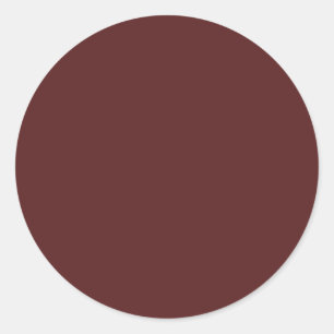 Create Own Elegant Burgundy  Classic Round Sticker