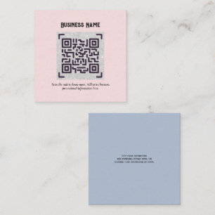 Create own QR Code Business Card - Lots of Colours