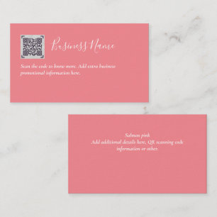 Create own QR Code Business Card - Lots of Colours