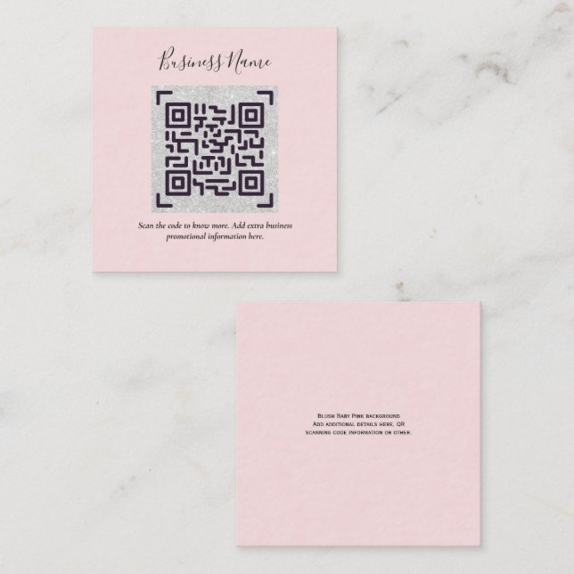 Create own QR Code Business Card - Lots of Colours (Front/Back)