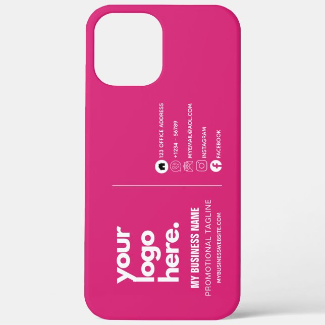 Create Own QR Code Business Logo Social Media ID C Case-Mate iPhone Case (Back)