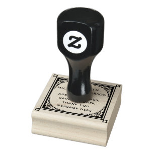 Create Own STAMP Custom Text Ornate Border