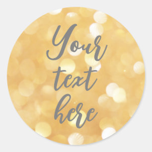 create own sticker text  gold sparkle glitter