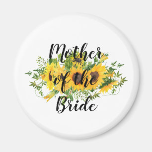 Create Own Sunflower Bridal Party Gifts ADD TEXT Magnet