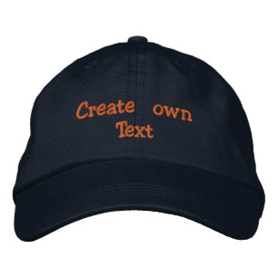 Create own Text Embroidered Hat