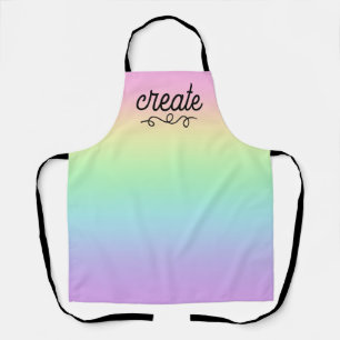 Create Pastel Rainbow Apron