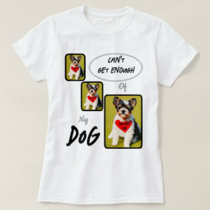 Create/Personalized Dog 3-Panel Photos T-Shirt