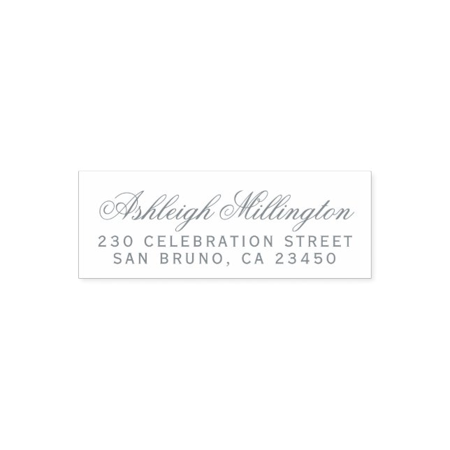 Create Personalized Elegant Name Return Address Self-inking Stamp (Design)