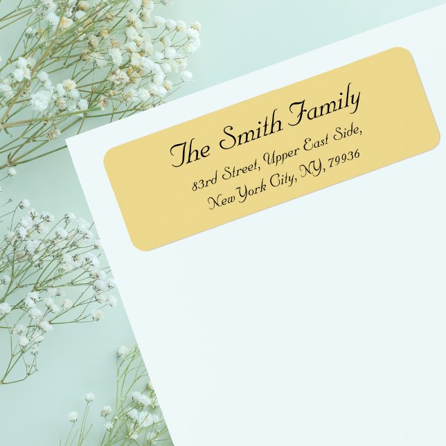 Create Personalized Elegant Return Address Label (Create Personalized Elegant Return Address Label)