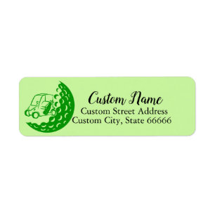 Create Personalized Golf Labels, Return Address