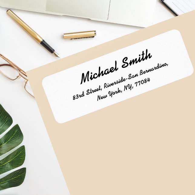 Create Personalized Modern Return Address Label (Create Personalized Modern Return Address Label)