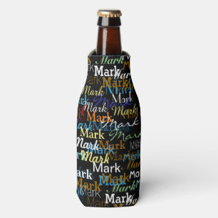 Create Personalized Name Pattern Bottle Cooler
