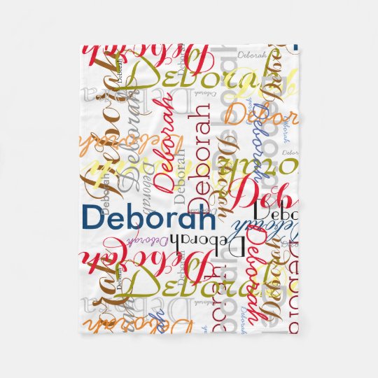 personalised name fleece blanket