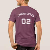 Create Player Name Jersey Number Mens Maroon