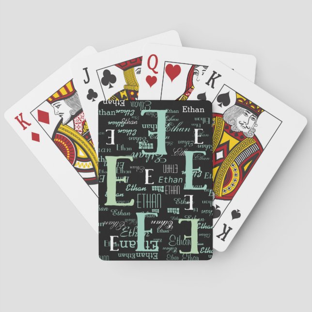Create Poker Playing Cards with your own name (Back)