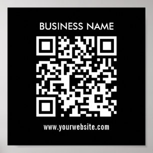 Create QR code instantly Modern simple design Poster