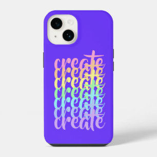 Create Rainbow & Purple iPhone 14 Case