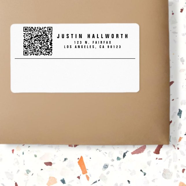 Create Scannable QR Code | Modern Return Address (Creator Uploaded)