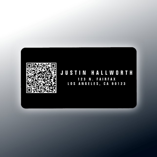 Create Scannable QR Code | Modern Return Address Label (Creator Uploaded)