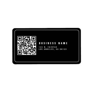 Create Scannable QR Code   Modern Return Address Label