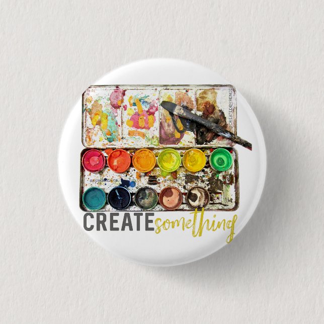 Create Something Watch 1 Inch Round Button (Front)