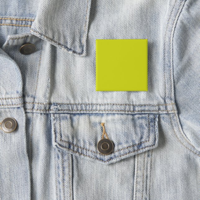 Create Stunning Visual Appeal Yellow Background 2 Inch Square Button (In Situ)