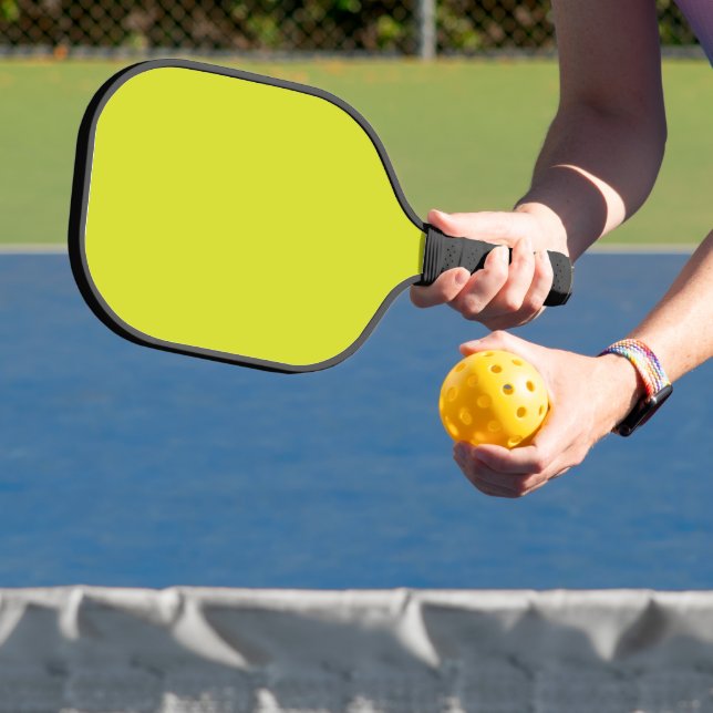 Create Stunning Visual Appeal Yellow Background Pickleball Paddle (Insitu)
