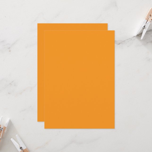 Create Stunning Visuals with Orange Background Invitation (Front/Back In Situ)