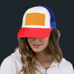 Create Stunning Visuals with Orange Background Trucker Hat<br><div class="desc">Discover how to master the art of creating a visually stunning orange background with black border. Enhance your graphic design with vibrant colour contrast and trendy composition!</div>