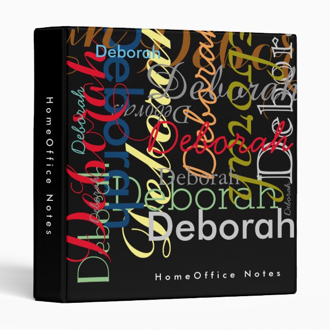 Create stylish homeoffice notes binder (Front/Spine)