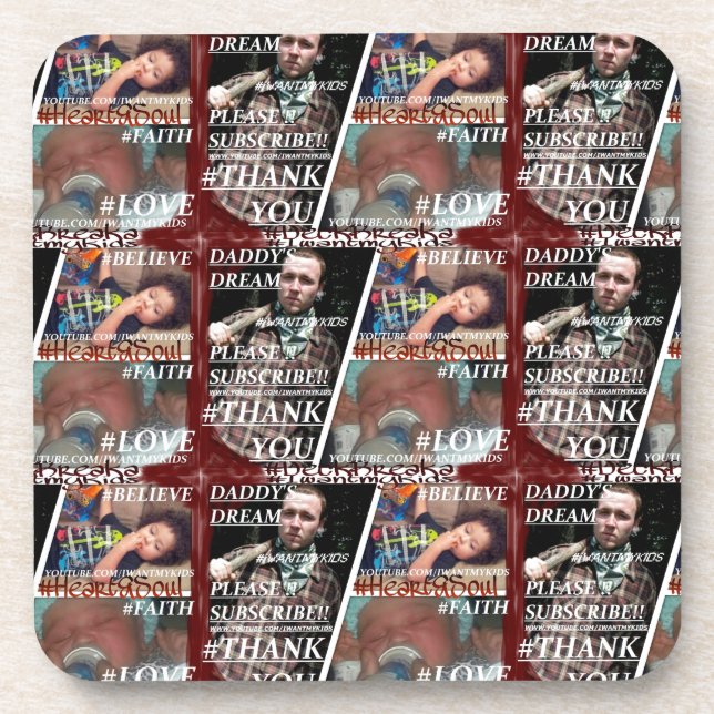 Create Ur Own HardPlastic coasters with cork back (Front)