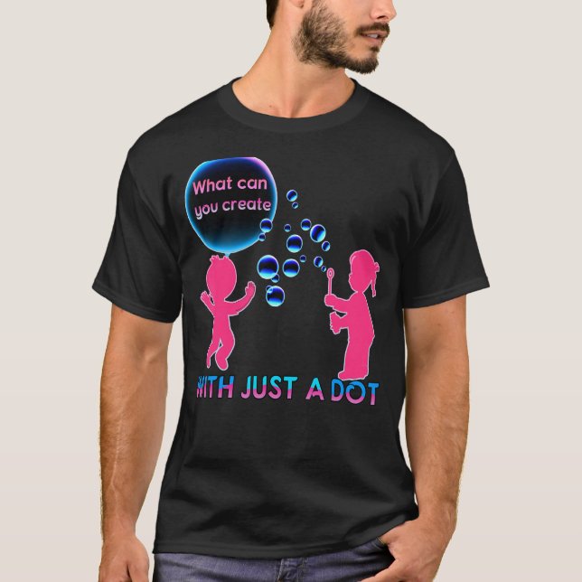 Create With Dot Kid Bubbles September Internationa T-Shirt (Front)