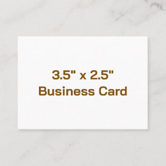 Create You Own 3.5" x 2.5" Business Card
