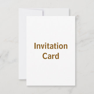 Create You Own 3.5" x 5" Invitation Card