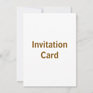 Create You Own 4.5" x 6.25" Invitation Card