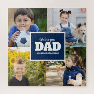 Create you Own 4 Photo We Love You Dad  Jigsaw Puzzle