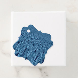 Create you own Navy blue pattern art Favour Tags