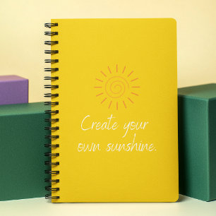 Create you Own Sunshine Quote l Modern Yellow Planner