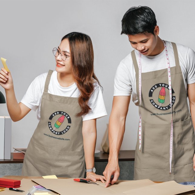 Create Your Business Logo Brand Manager Standard Apron (Business Logo and Corporate Website Apron)