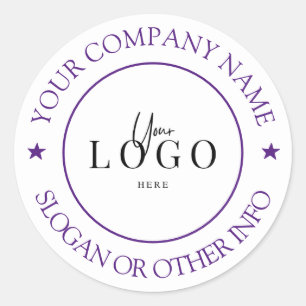 Create Your Business Logo Custom Classic Round Sti Sticker