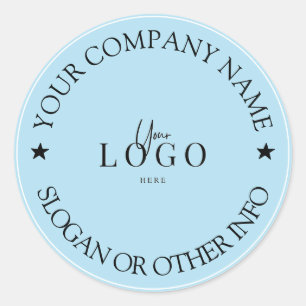 Create Your Business Logo Custom Classic Round Sti Sticker